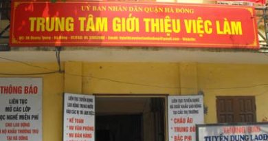 Địa chỉ trung tâm giới thiệu việc làm - 0383 934 184